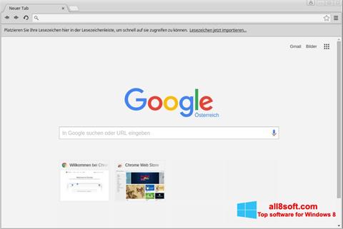 Skærmbillede Google Chrome Windows 8