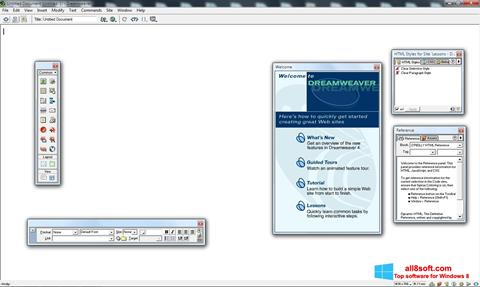 Skærmbillede Macromedia Dreamweaver Windows 8