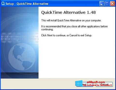 Skærmbillede QuickTime Alternative Windows 8