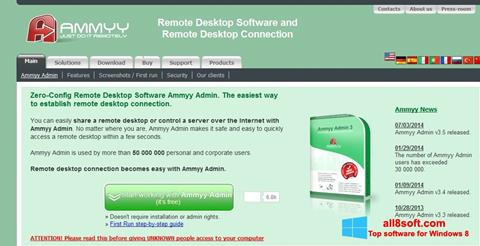 Skærmbillede Ammyy Admin Windows 8